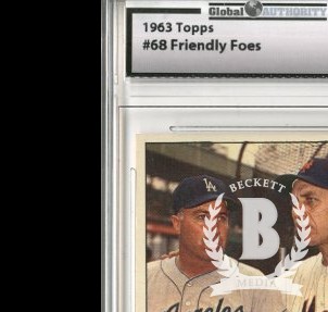 1963 Topps #68 Friendly Foes/Duke Snider/Gil Hodges