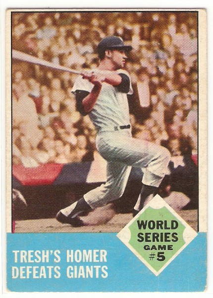 1963 Topps #146 World Series Game 5/Tom Tresh