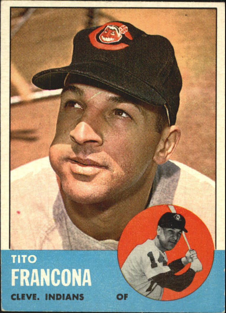 1963 Indians Topps 248 Tito Francona Ex 