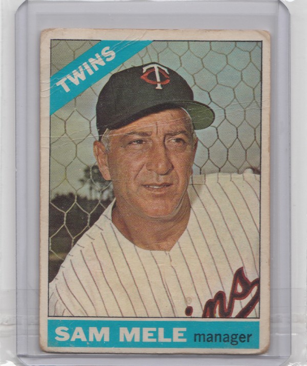 1966 Topps #3 Sam Mele MG