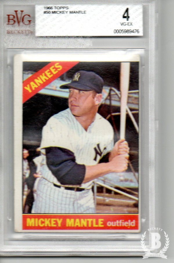 1966 Topps #50 Mickey Mantle DP