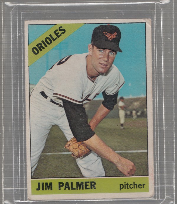 1966 Topps #126 Jim Palmer UER RC (Described as Left Hander on Card Back)