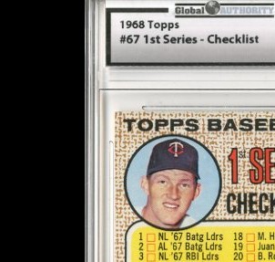 1968 Topps #67 Checklist 1 Jim Kaat
