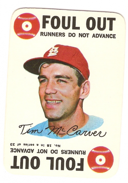 1968 Topps Game #18 Tim McCarver
