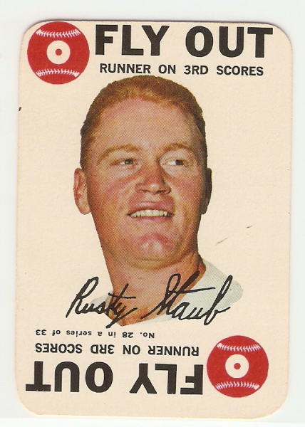 1968 Topps Game #28 Rusty Staub