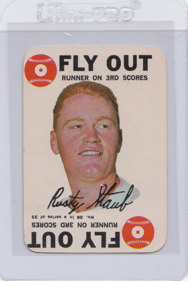1968 Topps Game #28 Rusty Staub