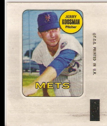 1969 Topps Decals #22 Jerry Koosman