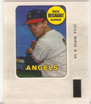 1969 Topps Decals #34 Rick Reichardt