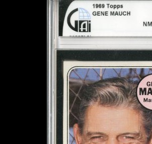 1969 Topps #606 Gene Mauch MG