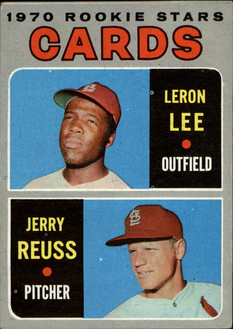 1970 Topps 96 Rookie Stars Leron Lee RC Jerry Reuss RC VG EX Card