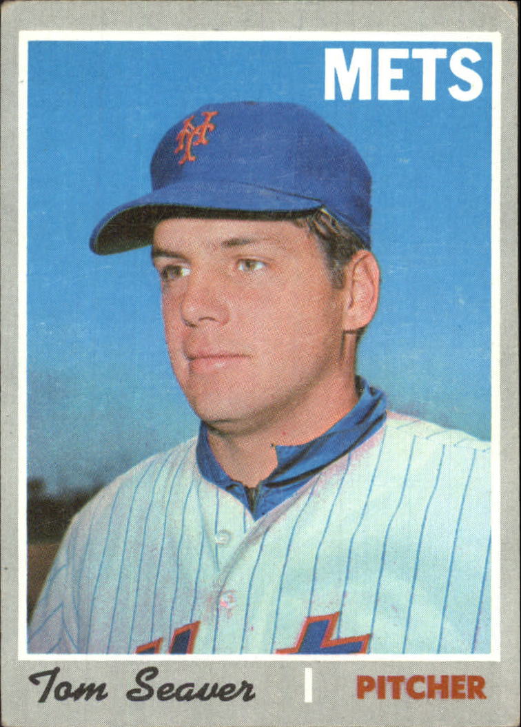 1970 Topps New York Mets Baseball Card #300 Tom Seaver - Ex 