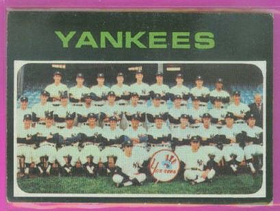 1971 Topps #543 New York Yankees TC