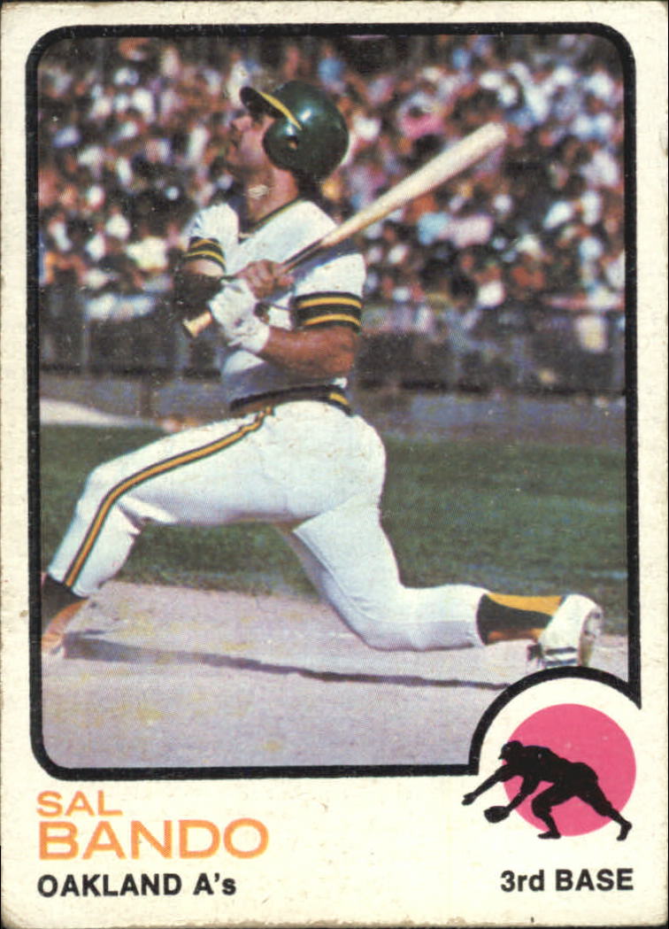 1973 Topps Oakland Athletics Baseball Card 155 Sal Bando VG eBay