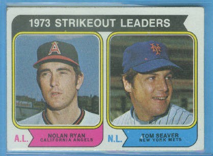 1974 Topps #207 Strikeout Leaders/Nolan Ryan/Tom Seaver