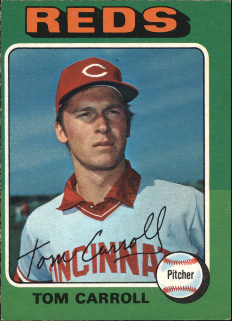 1975 (reds) o-pee-chee #507 tom carroll - ex-mt