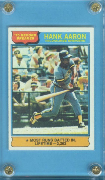 1976 Topps #1 Hank Aaron RB