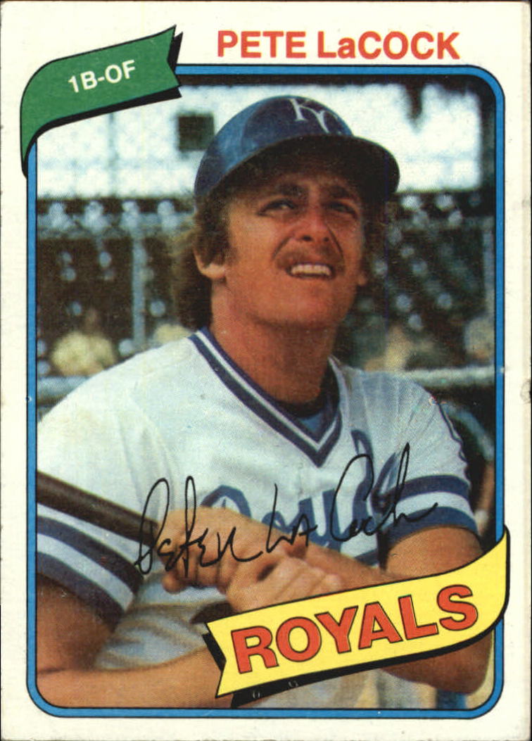 1980 Topps Kansas City Royals Baseball Card 389 Pete LaCock VGEX eBay