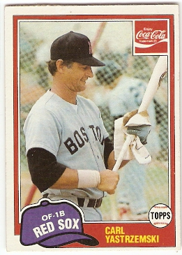 1981 Coke Team Sets #11 Carl Yastrzemski