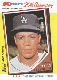 1982 K-Mart #2 Maury Wills: 62NL front image