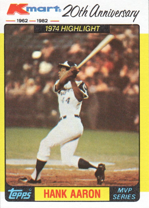 1982 K-Mart #43 Hank Aaron '74 HL/(Home run record)