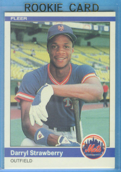 1984 Fleer #599 Darryl Strawberry RC
