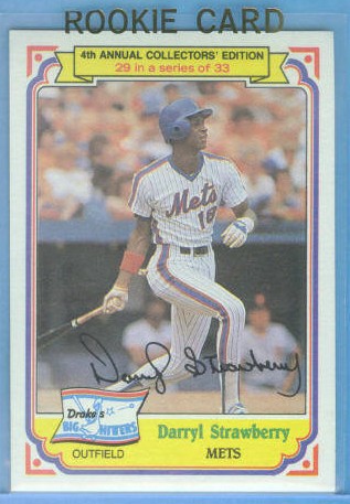 1984 Drake's #29 Darryl Strawberry