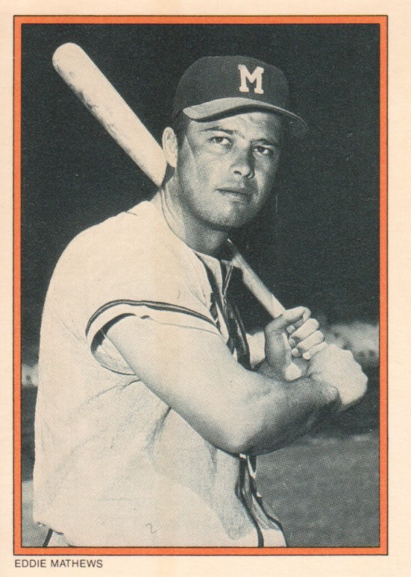1985 Circle K #11 Eddie Mathews
