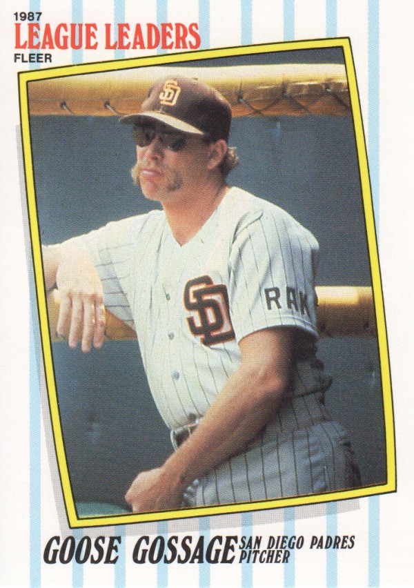 1987 Fleer League Leaders #21 Rich Gossage