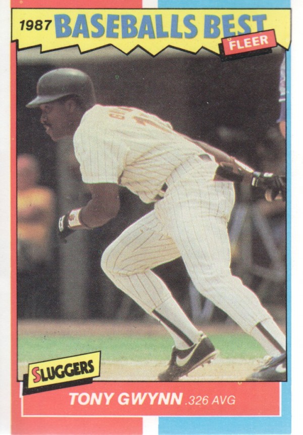 1987 Fleer Sluggers/Pitchers #17 Tony Gwynn
