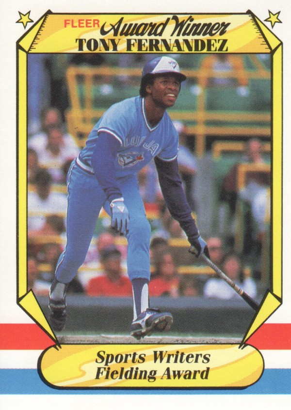 1987 Fleer Award Winners #12 Tony Fernandez