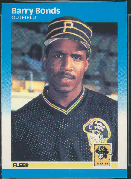 1987 Fleer #604 Barry Bonds RC
