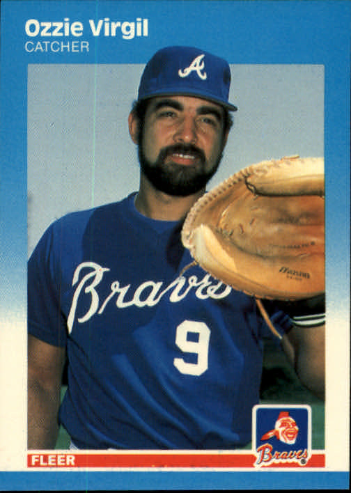 1987 (BRAVES) Fleer Glossy 532 Ozzie Virgil