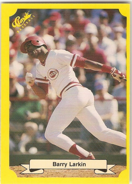 1987 Classic Update Yellow/Green Backs #133 Barry Larkin