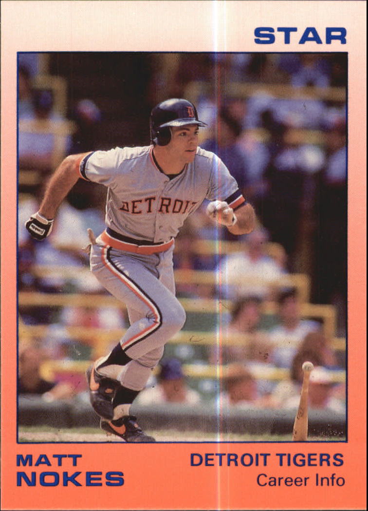 1988 (TIGERS) Star Nokes 8 Matt Nokes/Career Info