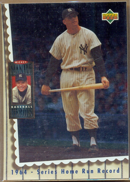 1994 Upper Deck Mantle Heroes #69 Mickey Mantle/1964 Series Home Run/Record