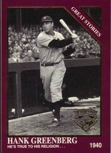 1994 Conlon TSN Burgundy #1005 Hank Greenberg