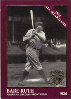 1994 Conlon TSN Burgundy #1080 Babe Ruth