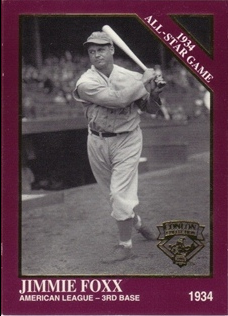 1994 Conlon TSN Burgundy #1083 Jimmie Foxx