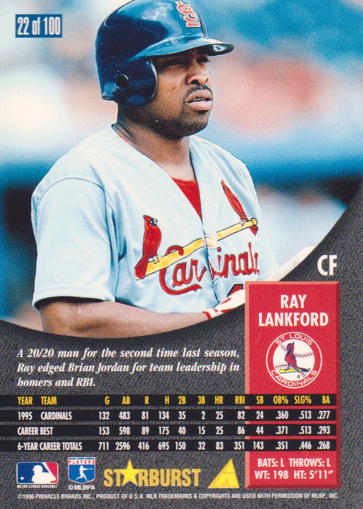 1996 Pinnacle Starburst Parallel Baseball Cards Pick From List