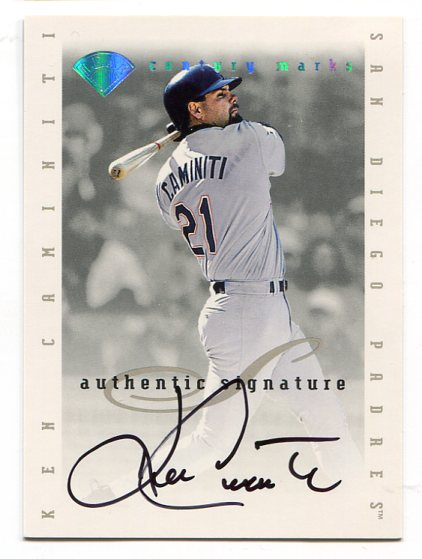 1996 Leaf Signature Extended Autographs Century Marks #2 Ken Caminiti