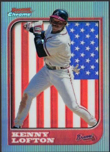 1997 Bowman Chrome International Refractors #54 Kenny Lofton