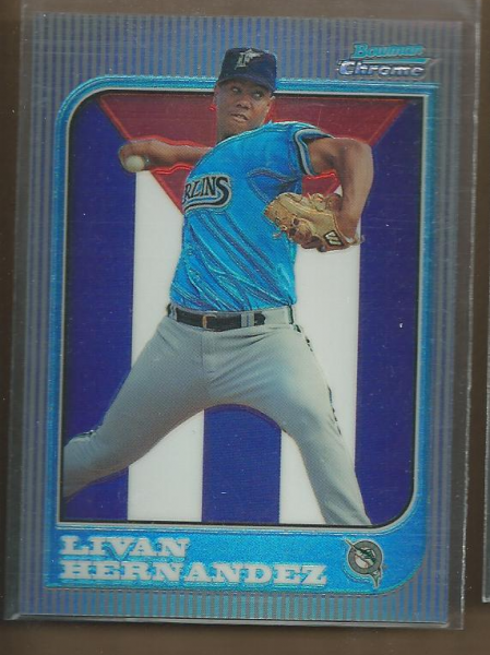 1997 Bowman Chrome International Refractors #153 Livan Hernandez