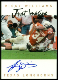 1999 Just Imagine Autographs #24 Ricky Williams front image