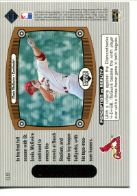 1999 Upper Deck Immaculate Perception Double #I16 Mark McGwire back image