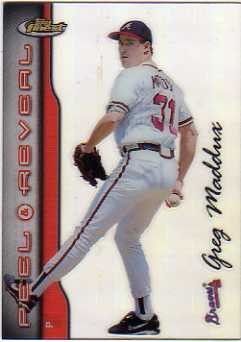 1999 Finest Peel and Reveal Hyperplaid #6 Greg Maddux