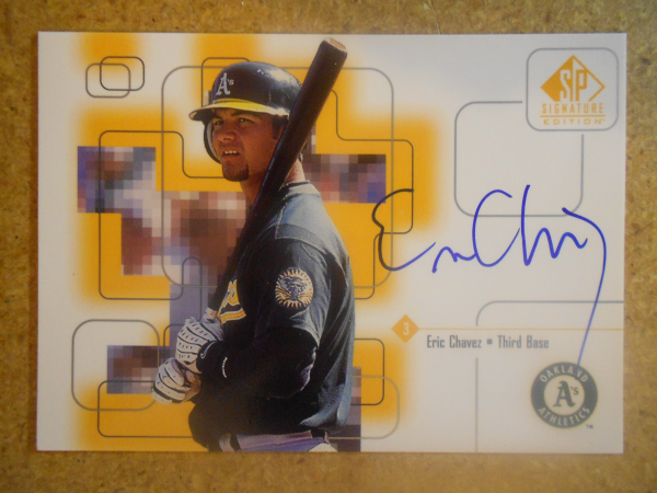 1999 SP Signature Autographs #EC Eric Chavez