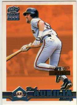 2000 Paramount Platinum Blue #209 Rich Aurilia