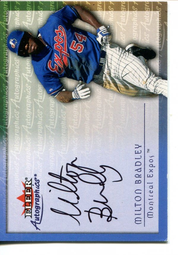2000 SkyBox Autographics #18 Milton Bradley