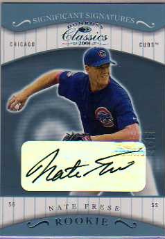 2001 Donruss Classics Significant Signatures #114 Nate Frese