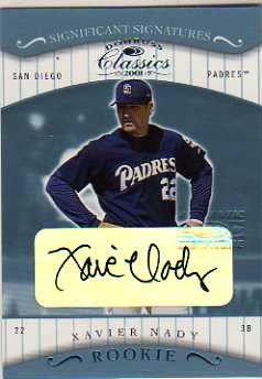 2001 Donruss Classics Significant Signatures #129 Xavier Nady
